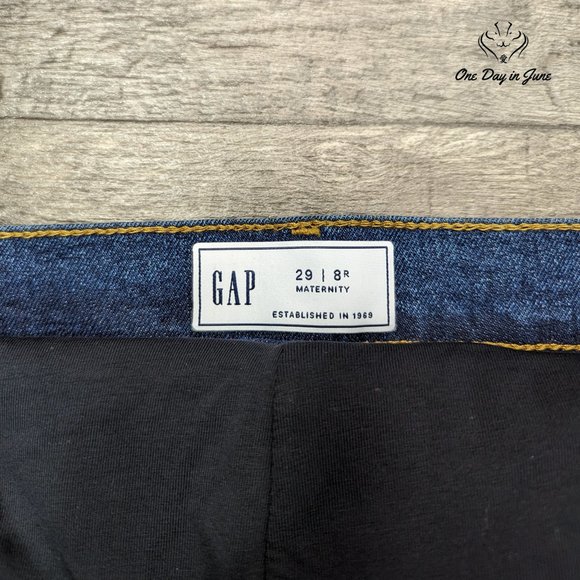 Gap Straight Leg Maternity Jeans Size 8 - Picture 2 of 5